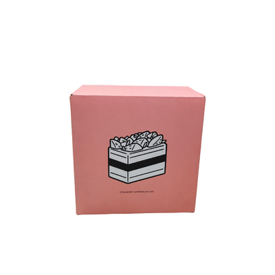 Good price Custom size Package Paper Box with thick white card paper matte lamination neat cut dust proof oil resistant suitable for birthday cake packaging online