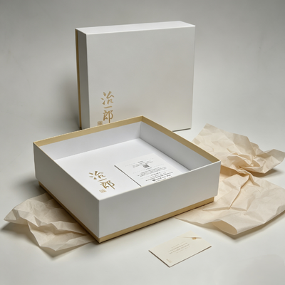 Good price Elegant minimalist Japanese style Chocolate Packing Boxes featuring matte lamination and light gold inner trim perfect for baked snacks online