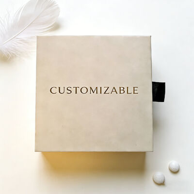 Good price Grey board mounted specialty paper Jewelry Paper Box with hot stamping and embossing customizable size perfect for gifting and retail display online