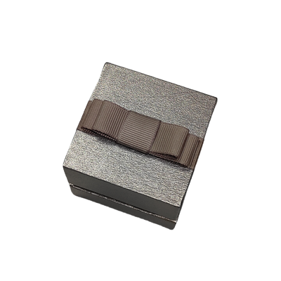 Good price Rigid grey board Jewelry Paper Box wrapped with specialty art paper customizable dimensions for packaging of rings necklaces and earrings online