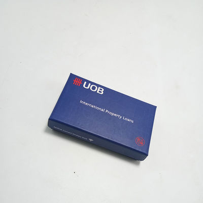 Good price Small Size Lid And Base Bax Blue Usb Packaging Box With Black EVA Insert online