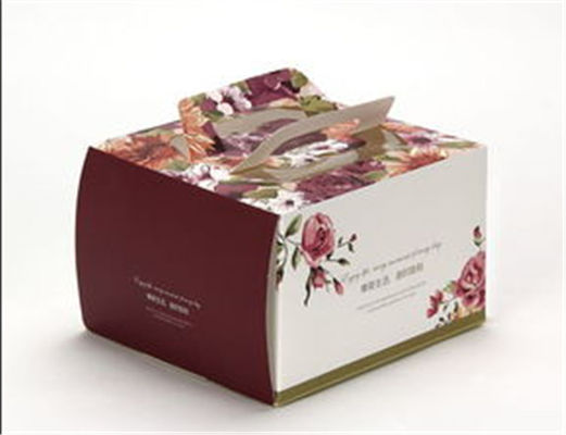 Good price Customized Black Cake Cardboard Box Ivory Board For Gift / Craft Packaging online