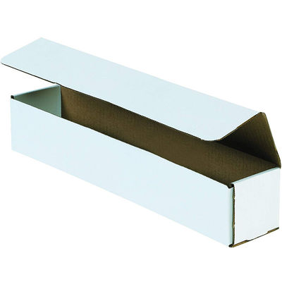 Good price F Flute Corrugated Cardboard Box Logo Spot UV Printing Brown Inside White Outside online