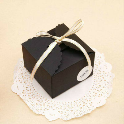Good price LSX Black Paper Boxes Birthday Wedding Favour Bomboniere Cake Candle Gift Boxes online