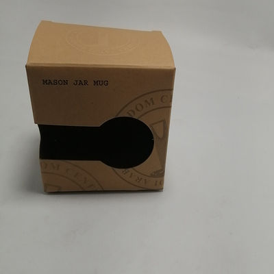 Good price 700gsm Kraft Paper Packaging Box For Ceramic Cup Gift Box With Window online