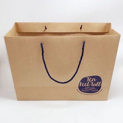 Good price Recycled Kraft Paper Bags Custom Printed Paper Gift Bags With Nylon Rope online