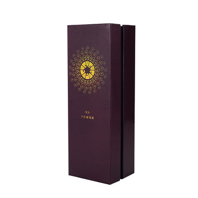 Good price Handmade Gift Packing Boxes Black Magnetic Cardboard Wine Presentation Box online