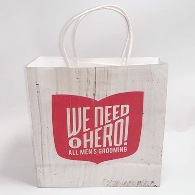 Good price Custom Printed Paper Grocery Bags White Kraft Paper Kraft Gift Bags Foldable online