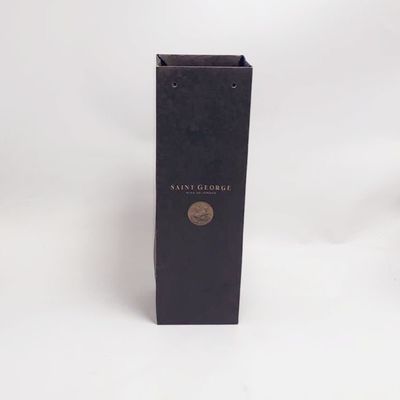 Good price Gravure Pritning Red Wine Paper Bottle Bags Custom Recycled Paper Bags online
