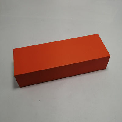 Good price Orange Printing Paper Box Book Style Custom Gift Box Packaging With Magnet online