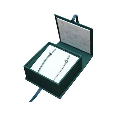 Good price Green Cardboard Jewelry Gift Boxes Mens Jewellery Gift Packaging For Earrings online