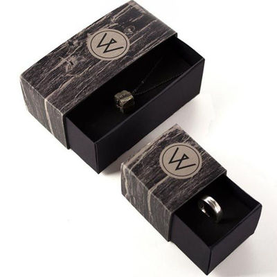 Good price Two Opening Jewelry Paper Box Drawer Style Gift Box For Rings / Necklaces online