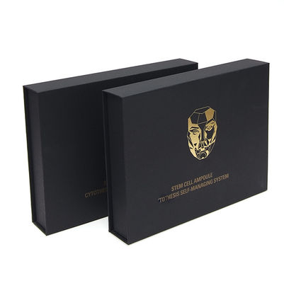 Good price Book Style paper cardboard boxes Cosmetic Packaging Boxes Recyclable Black Color online