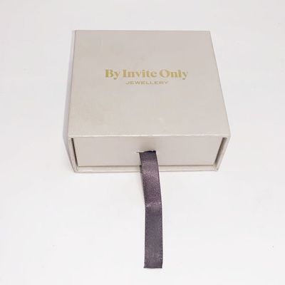 Good price Drawer Type Jewelry Paper Box White Color , Recycled Jewelry Gift Boxes online