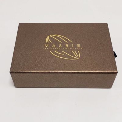 Good price Customized Exquisite Chocolate Packing Boxes With Gold Color Inner Holder online