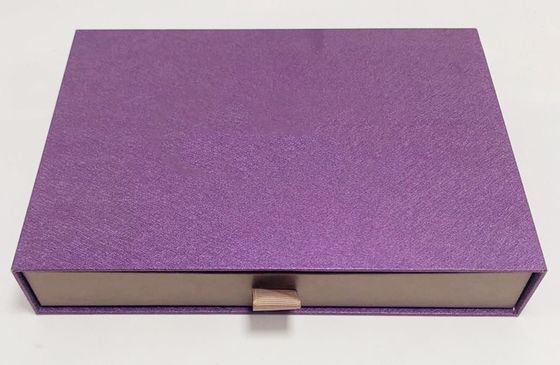 Good price Exquisite Hotel Gift Packing Boxes Cardboard Drawer Box Gold Color Logo online