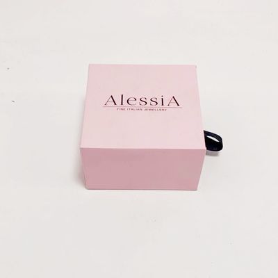 Good price Pink Color Jewelry Paper Box Kraft Earring Boxes Small Necklace Gift Box online