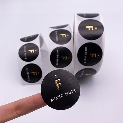 Good price Roll Adhesive Sticker Emboss Gold Foil Silver Foil Security Seal Sticker online