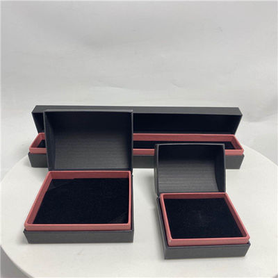 Good price Black Paper Square Clamshell Jewelry Paper Box For Jewelry Storage online