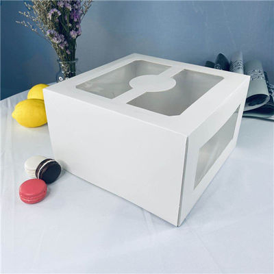 Good price Square White Transparent PVC Window Cake Cardboard Box online