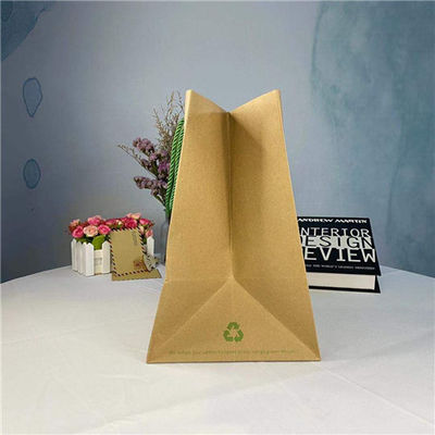 Good price 100% Recyclable Kraft Paper Takeaway Bags For Restaurant online