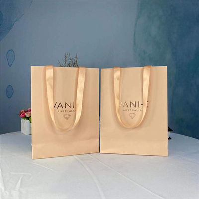 Good price Pink Portable Window Custom Paper Shopping Bags online