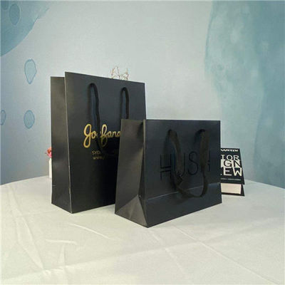 Good price Black Logo Custom Printed Paper Bags For Shopping online